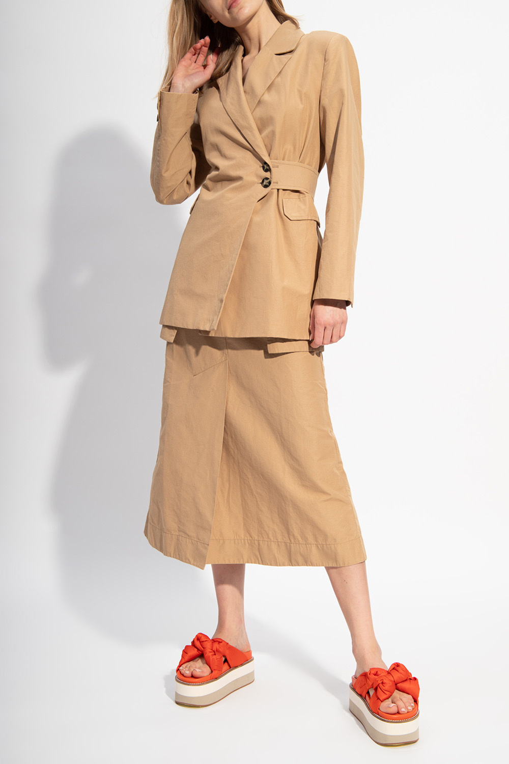 スカート GANNI Woman Skirt Beige J1477 886 Ganni Outlet: Skirt woman - Beige | Ganni skirt J1477 online